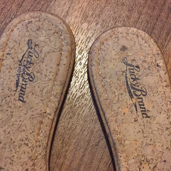 Lucky brand faux snakeskin sandals size 8M/38 - Picture 3 of 8